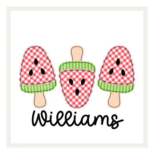 Watermelon Popsicles