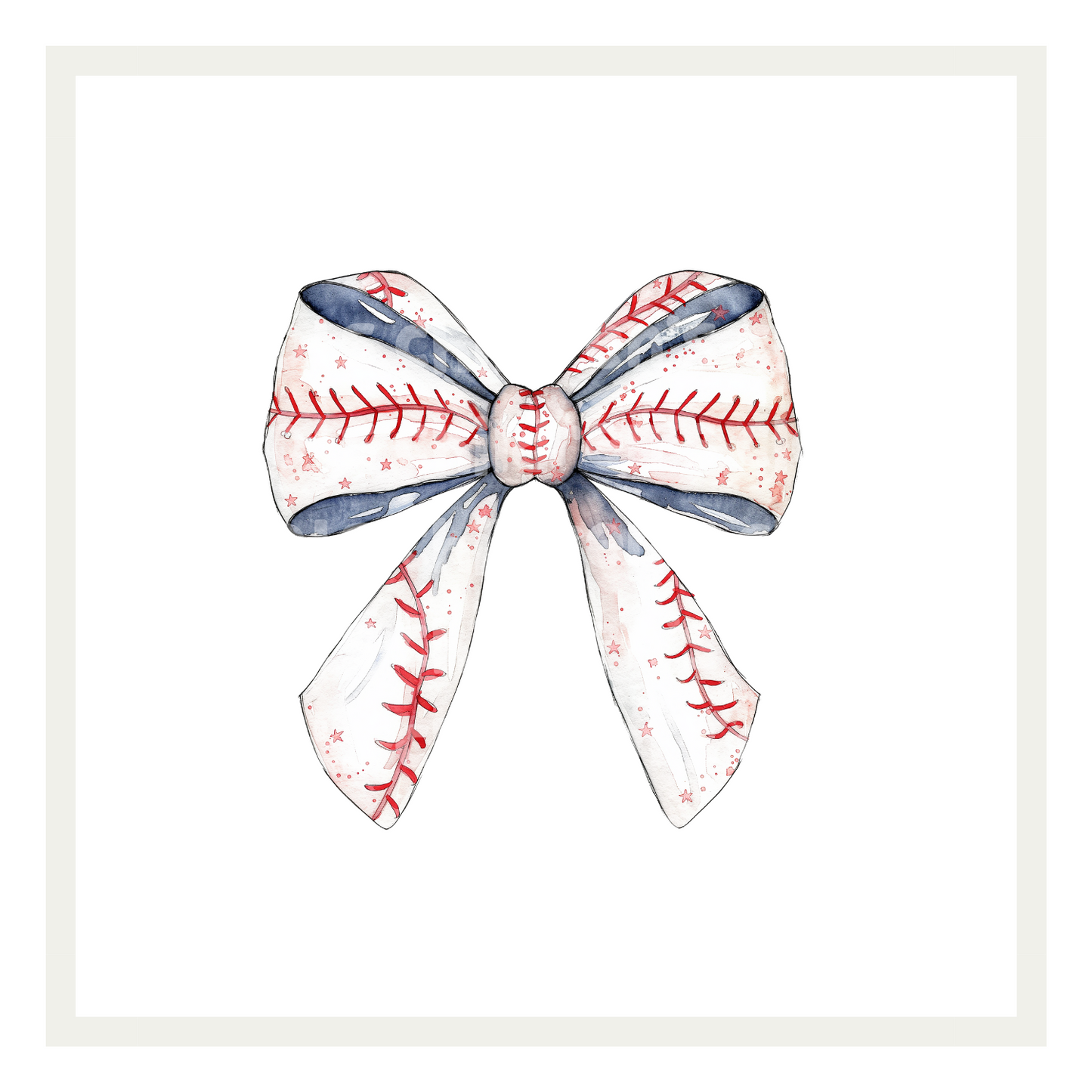 Oversized Baseball Bow