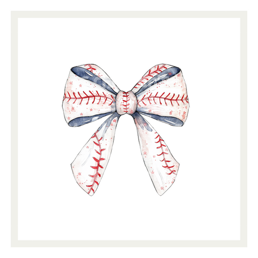 Oversized Baseball Bow