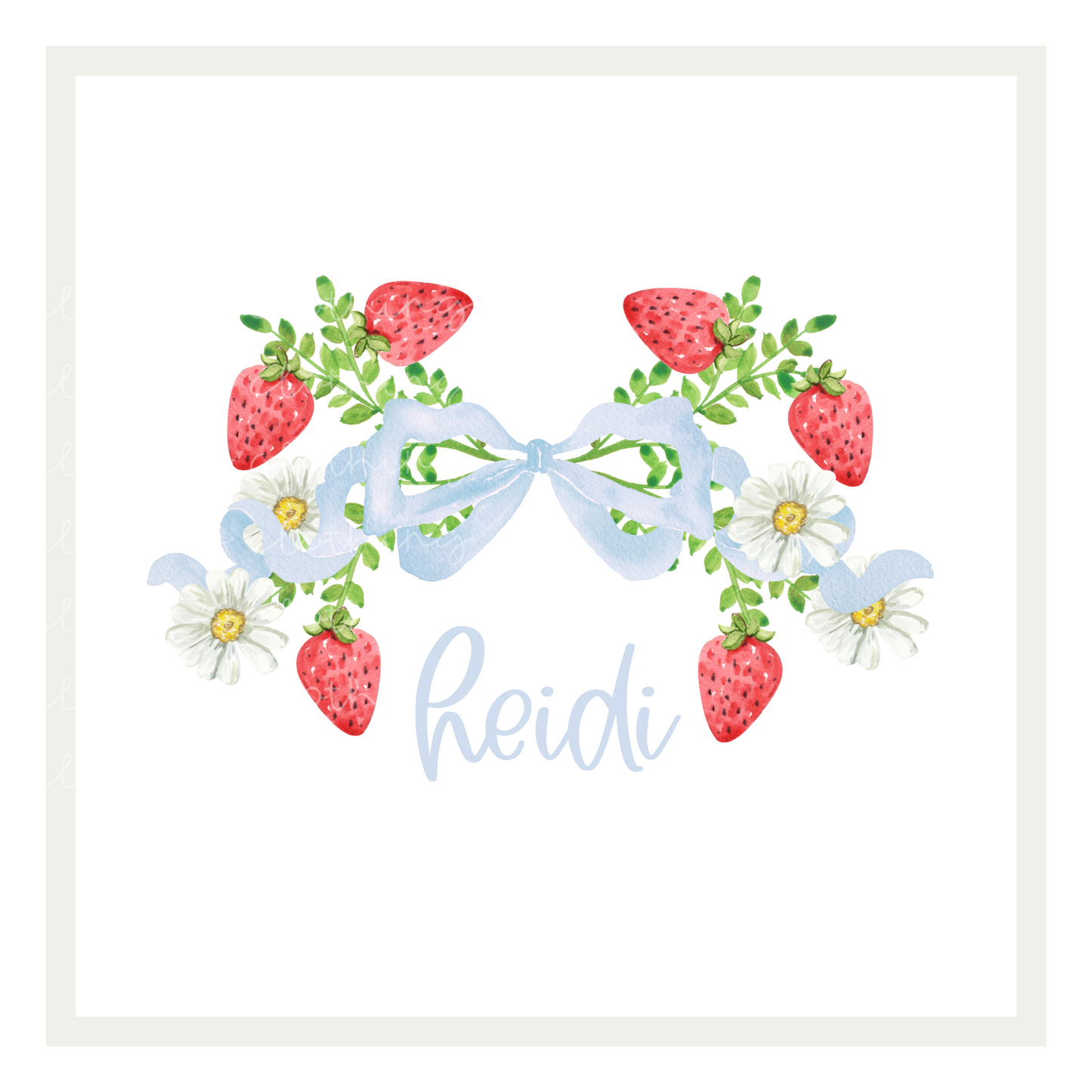Strawberries & Bows