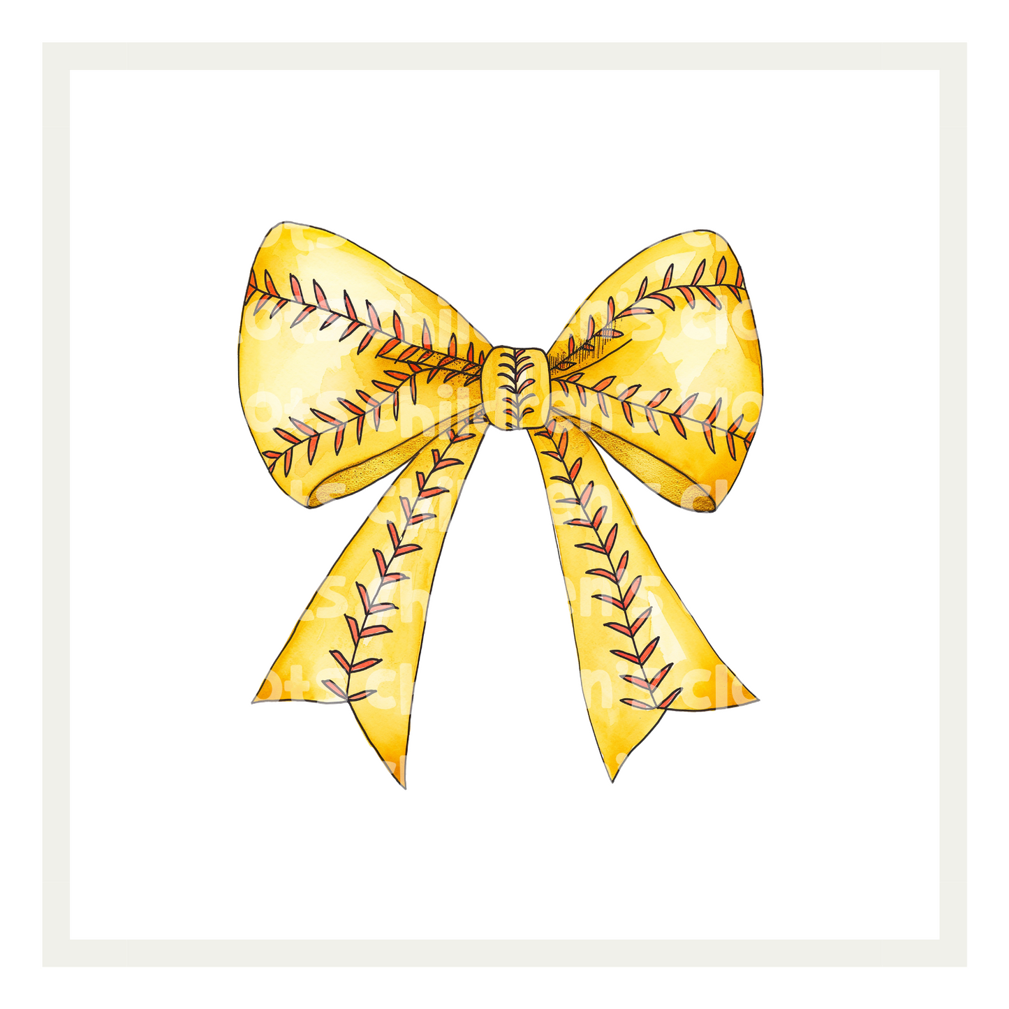 Oversized Softball Bow