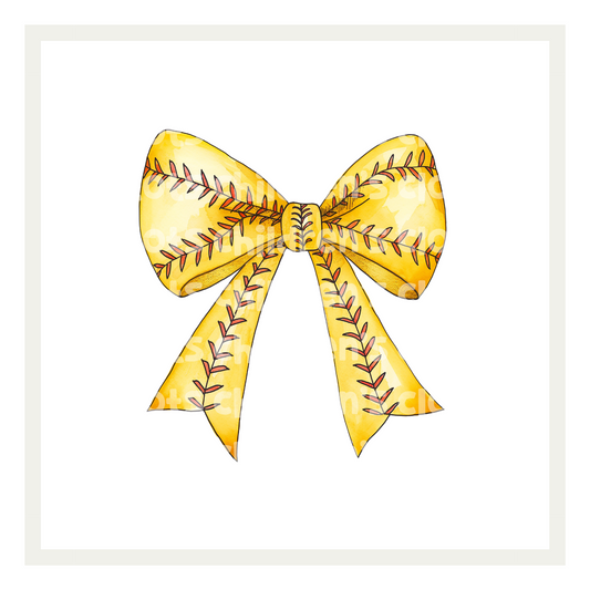 Oversized Softball Bow