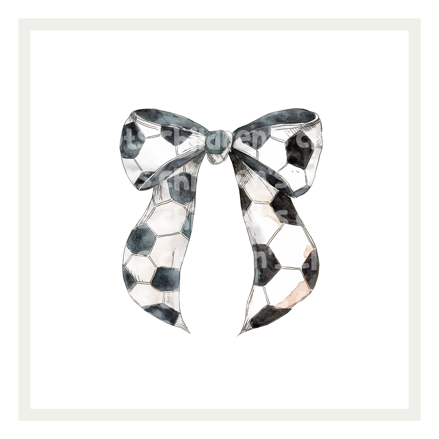 Oversized Soccer Bow