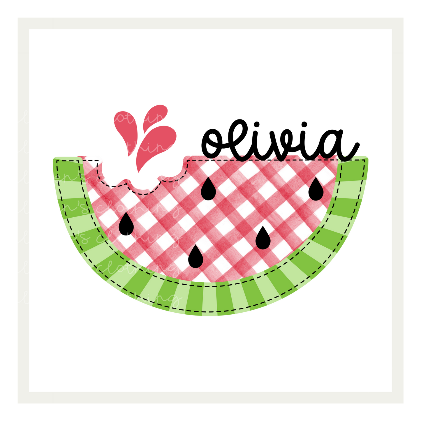 Gingham Watermelon
