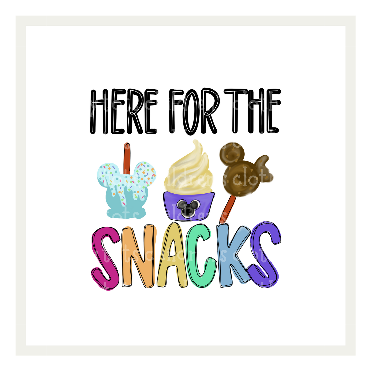 Here for the snacks