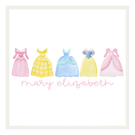 2025 Watercolor Princess Dresses