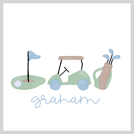 Blue/Green Golf Trio