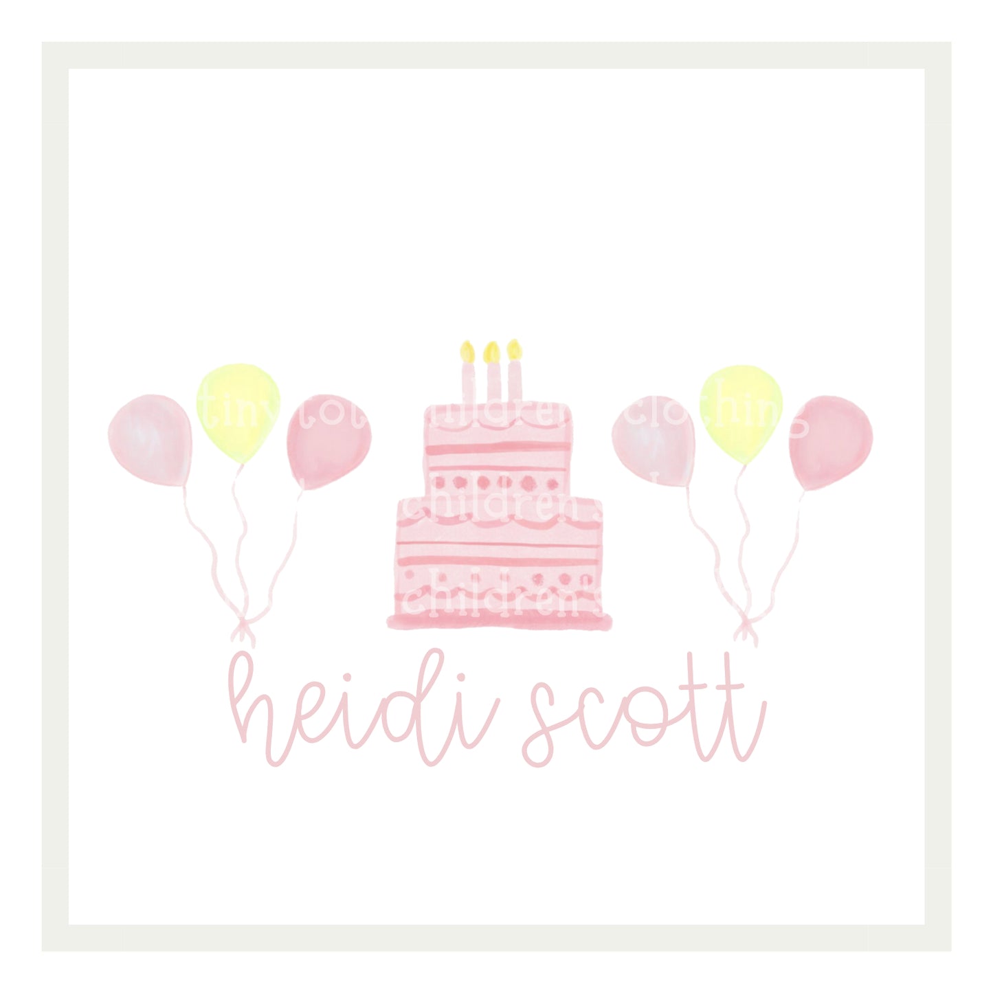 Pink Balloons + Cake