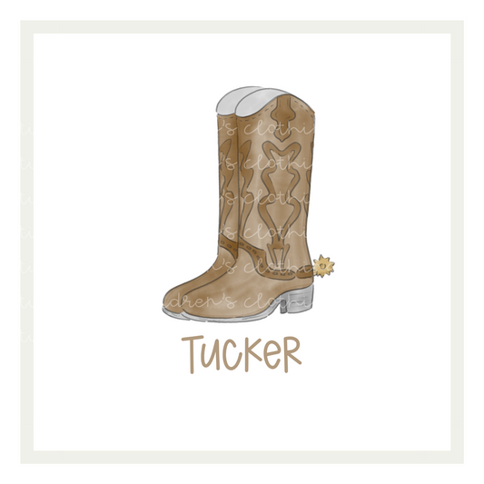 Watercolor Cowboy Boots