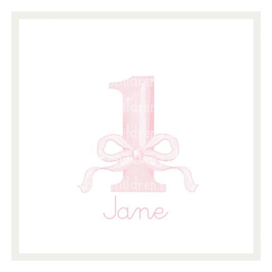 First Birthday in Pink