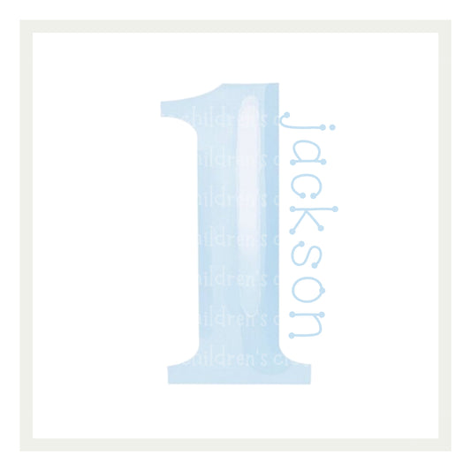 First Birthday in Blue