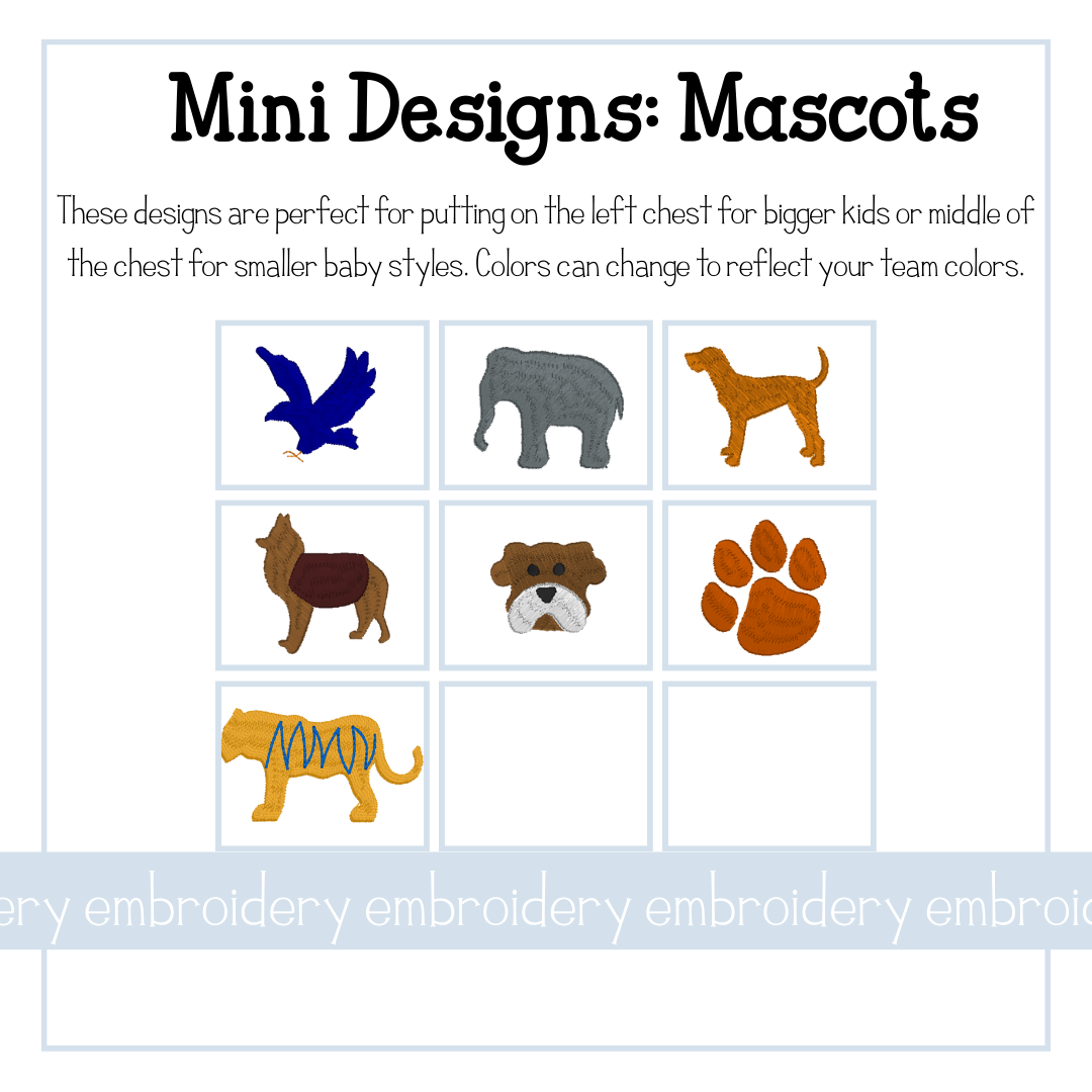 Mini Designs: Mascots - EMB