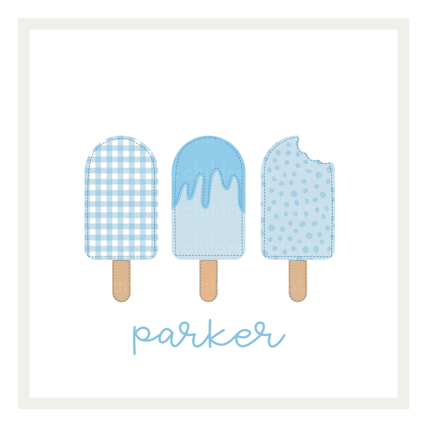 Blue Popsicle Trio