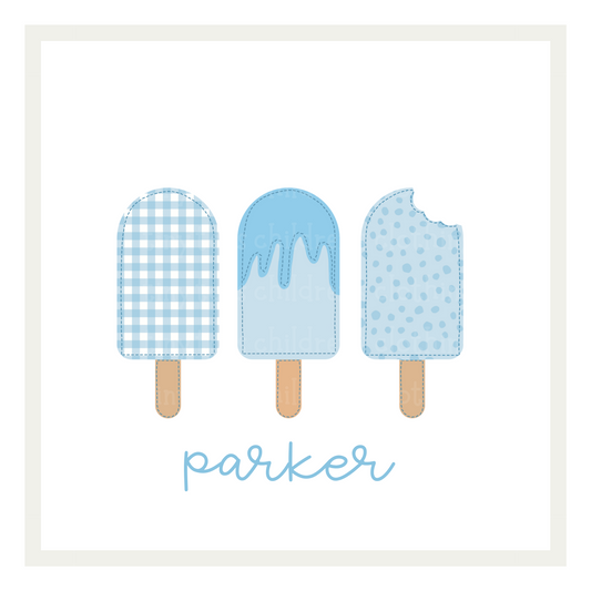 Blue Popsicle Trio