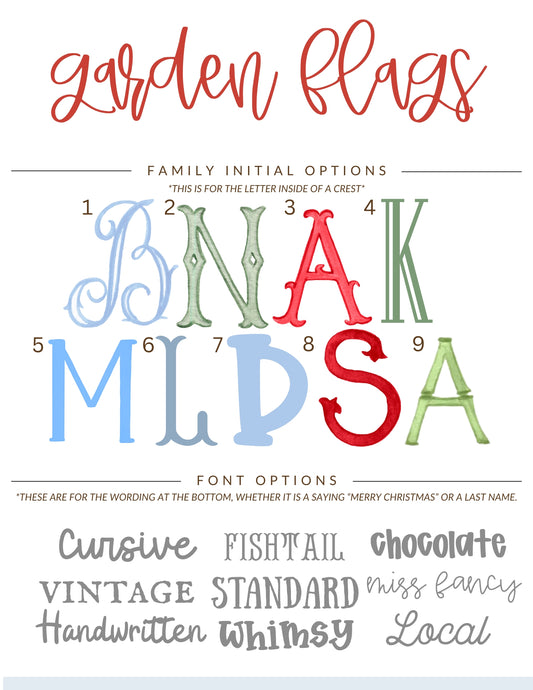 TTCC Christmas: Garden Flags