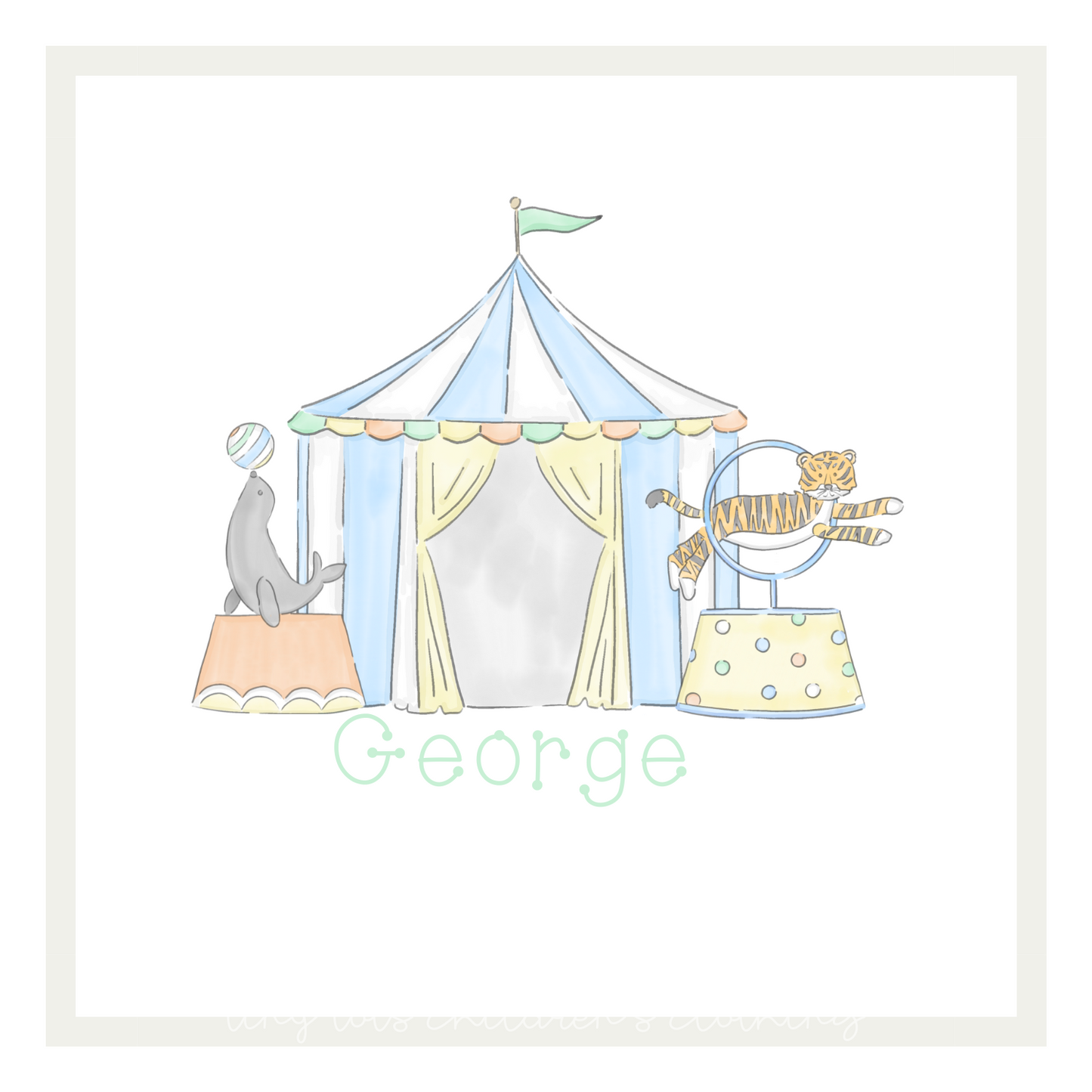 Green/Blue Circus Collection