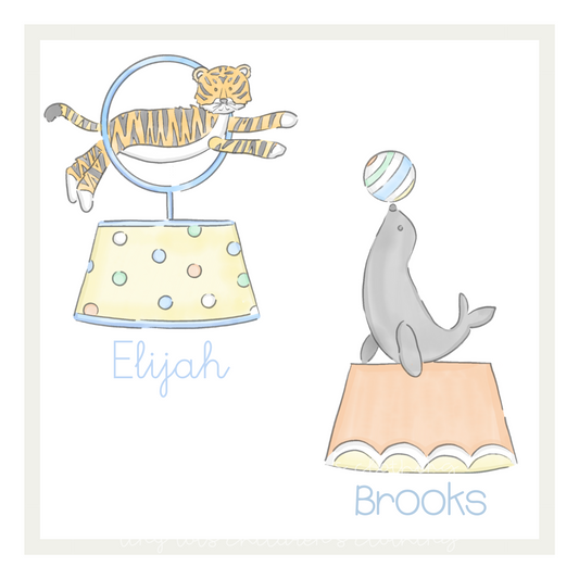 Green/Blue Circus Collection