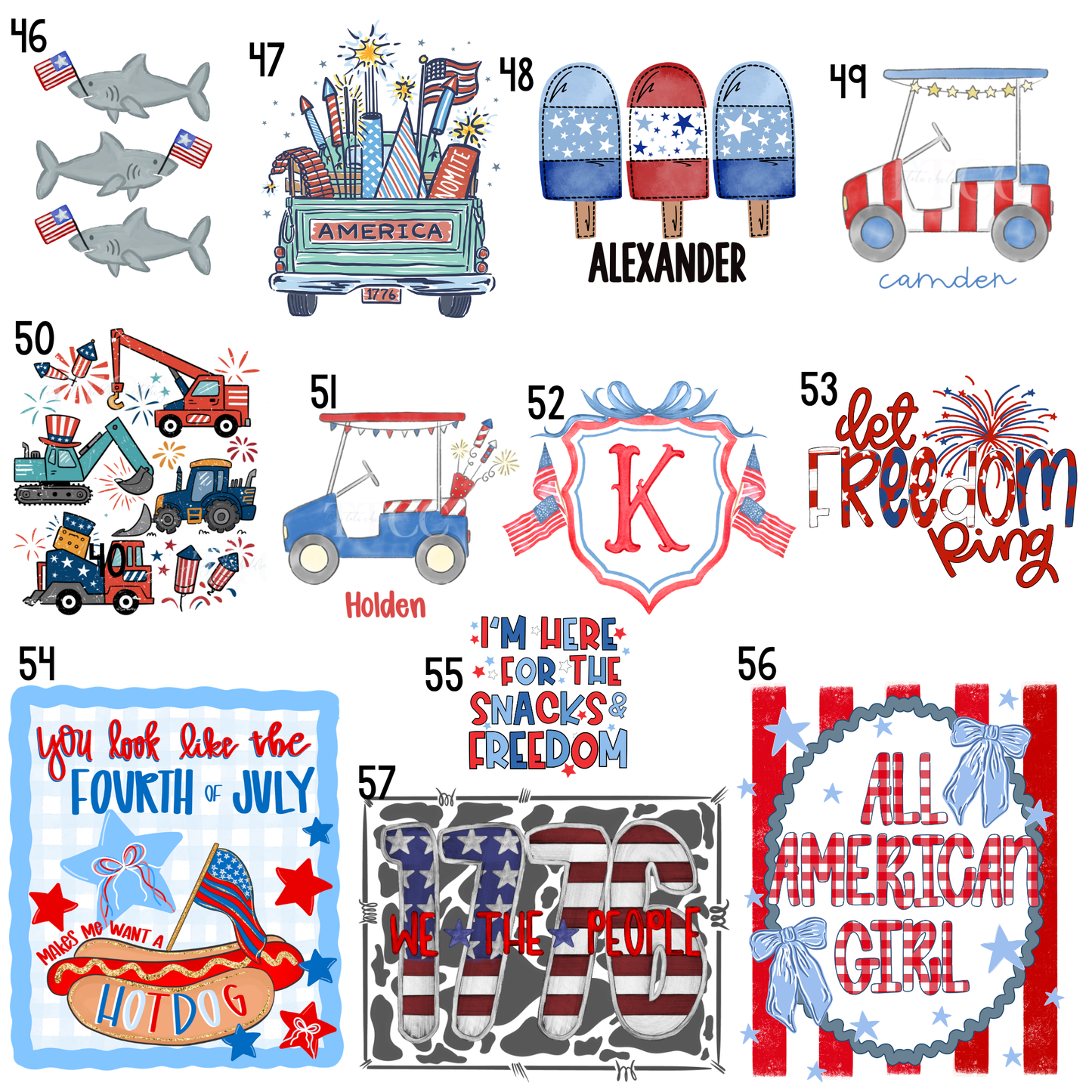 Red, White & Blue - Sublimation Collection