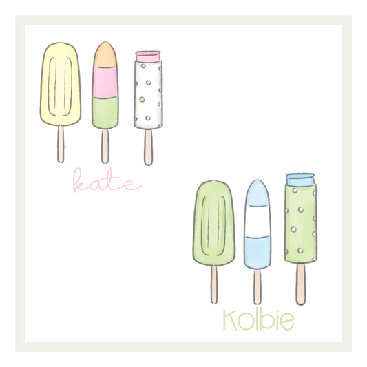 Pastel Popsicle Trios