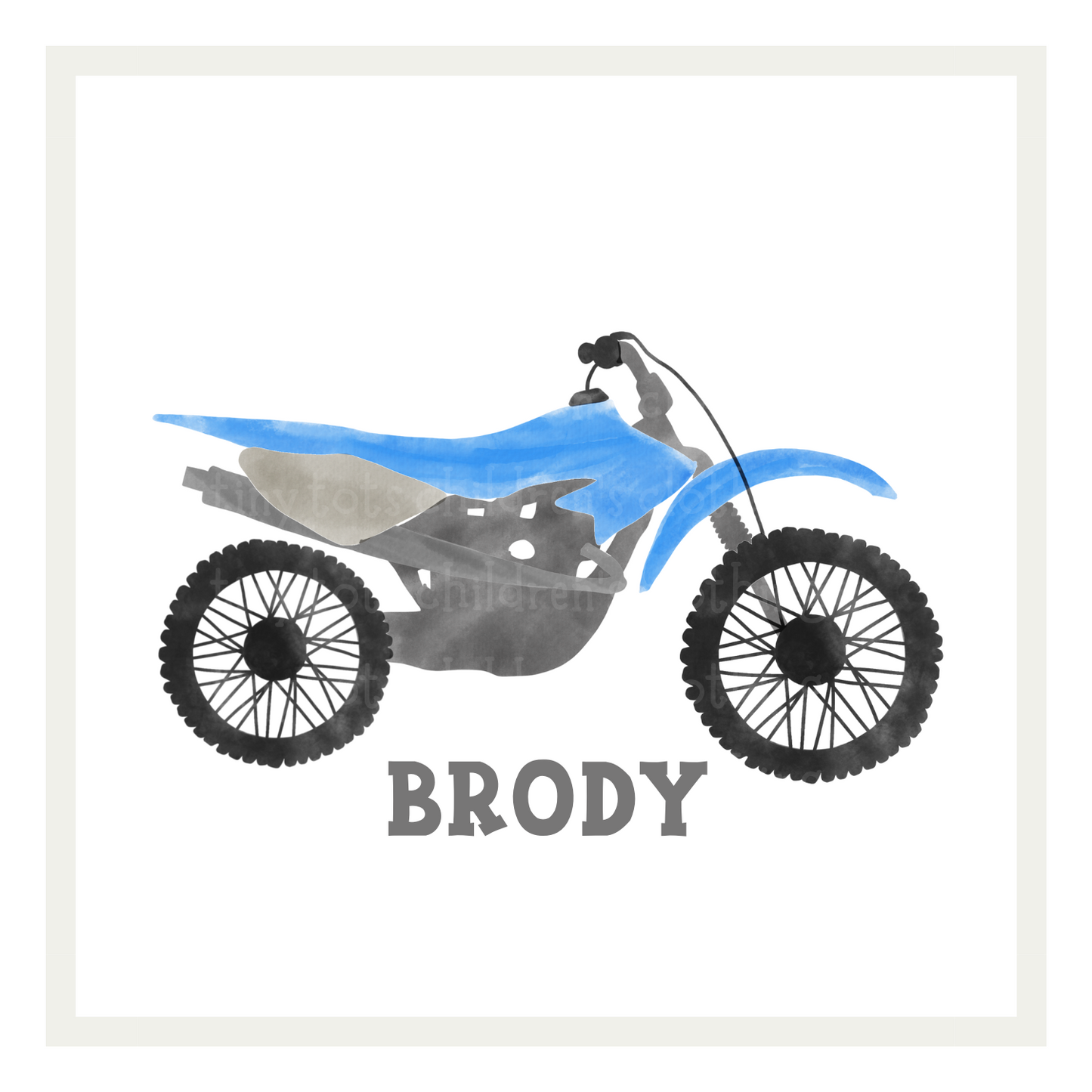 Blue Dirtbike
