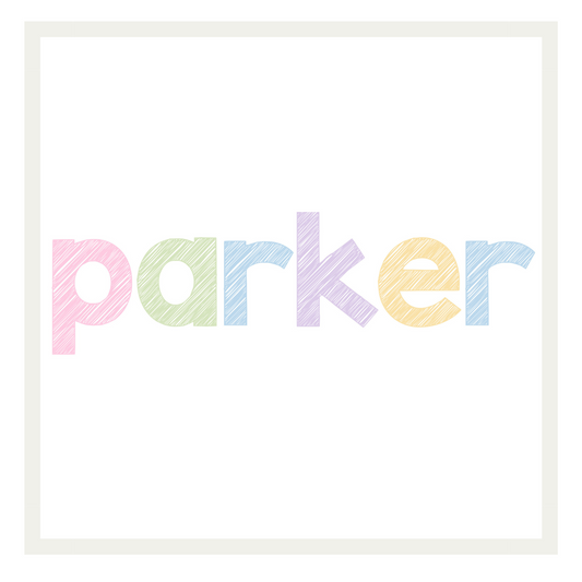 Pastel Sketch Name Tee