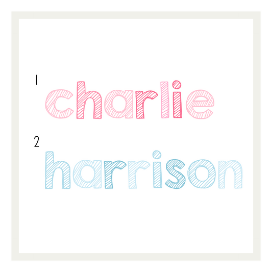 Pink & Blues Sweet Sketches