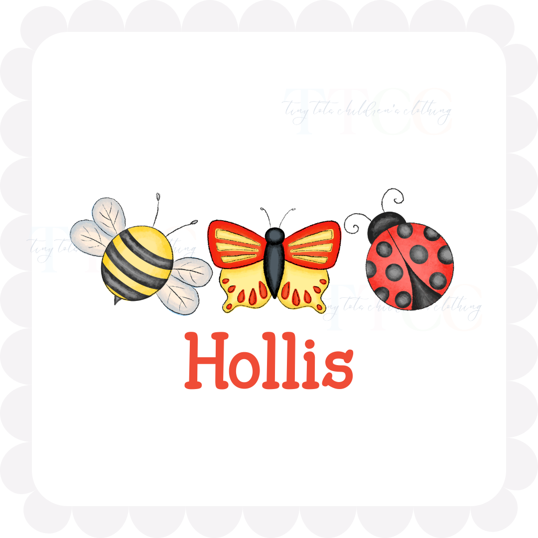Bee, Butterfly & Ladybug Trio