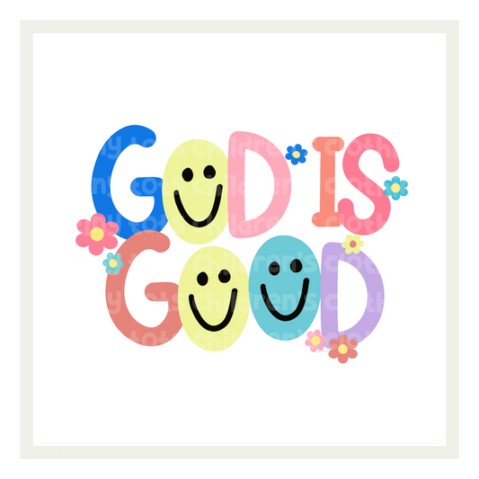 God is Good - colorful