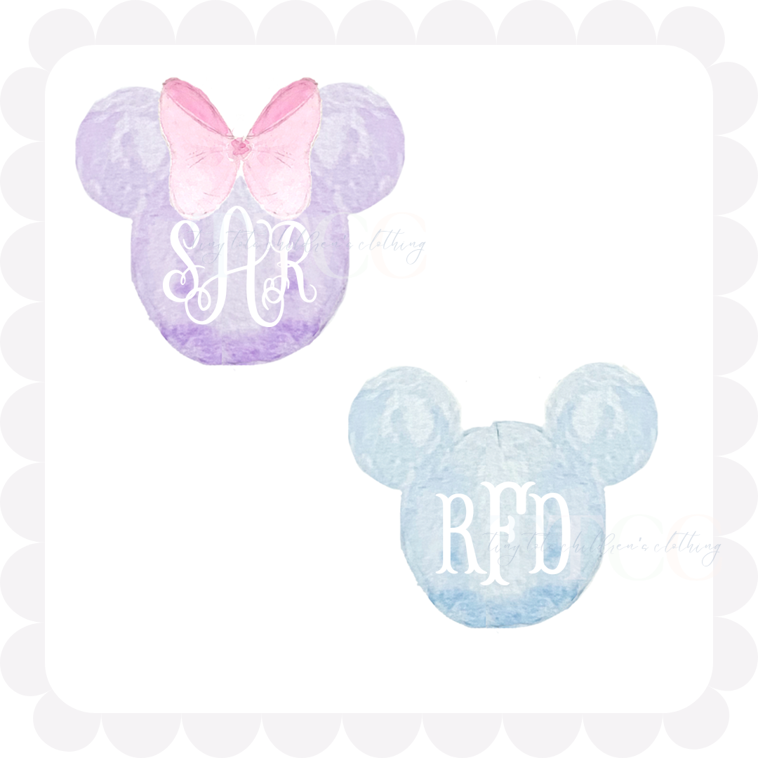 Monogram Mouse Head