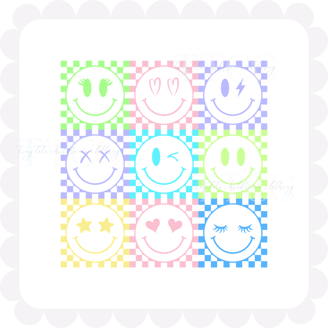 Colorful Smiley Grid