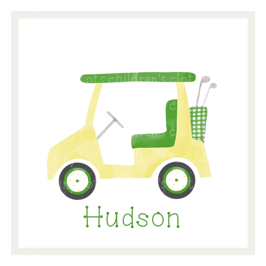 Green/Yellow Golf Cart