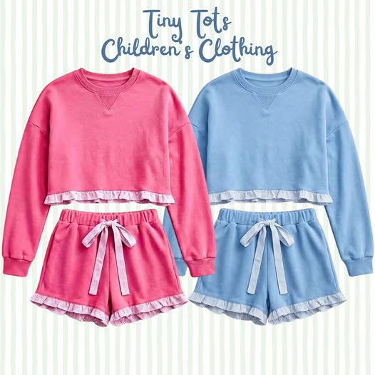 Girls Fall Preorder: Solid Short Set