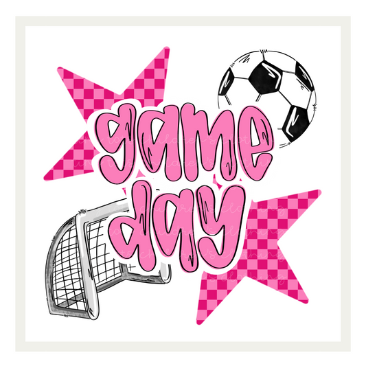 Soccer game day - pink
