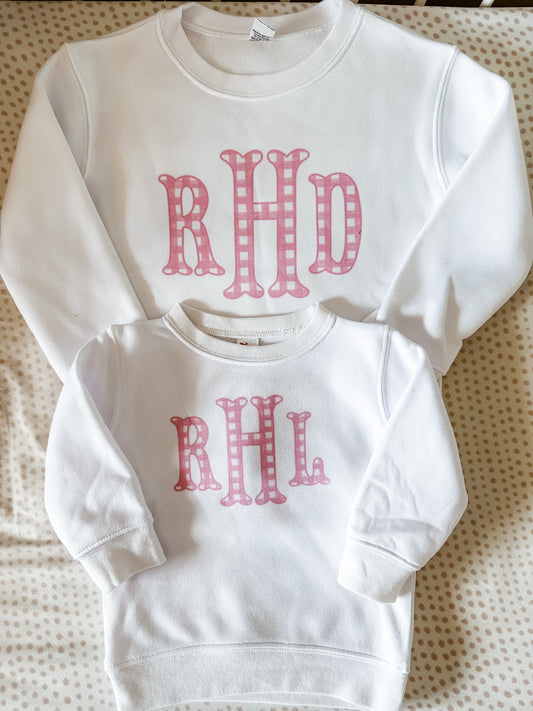 Gingham Fishtail Monogram