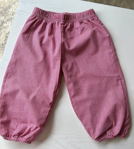 Red Gingham Pants