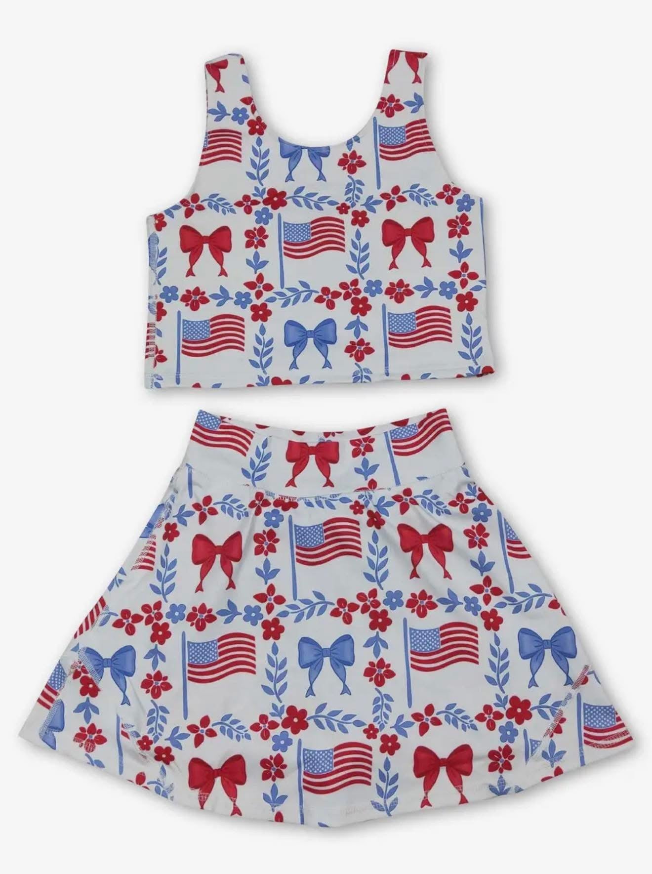 RWB Patriotic Athletic Set