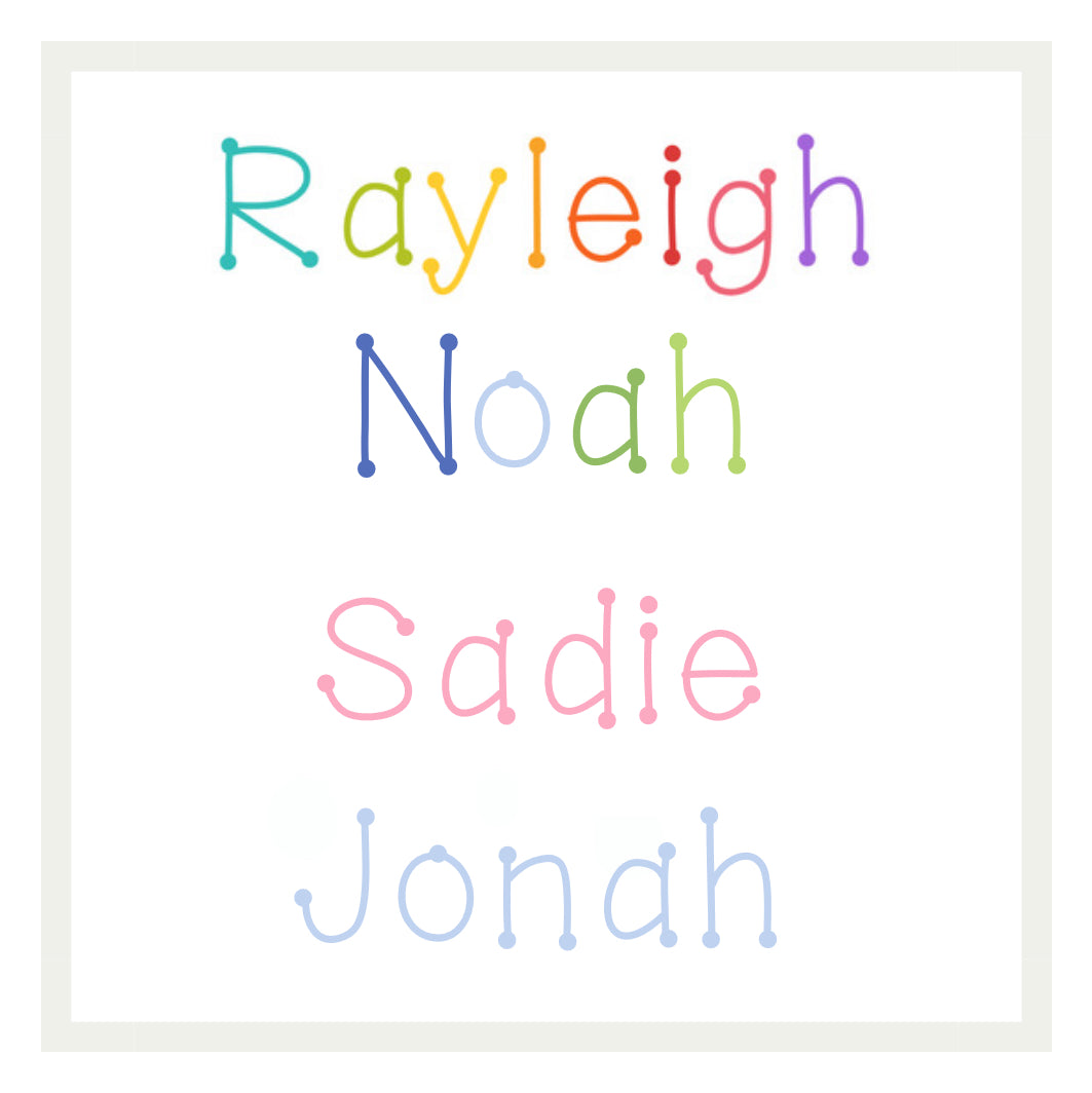 Name Designs: Dotty Style