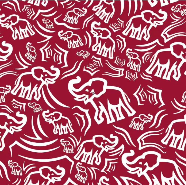 Crimson & White Elephant Polo