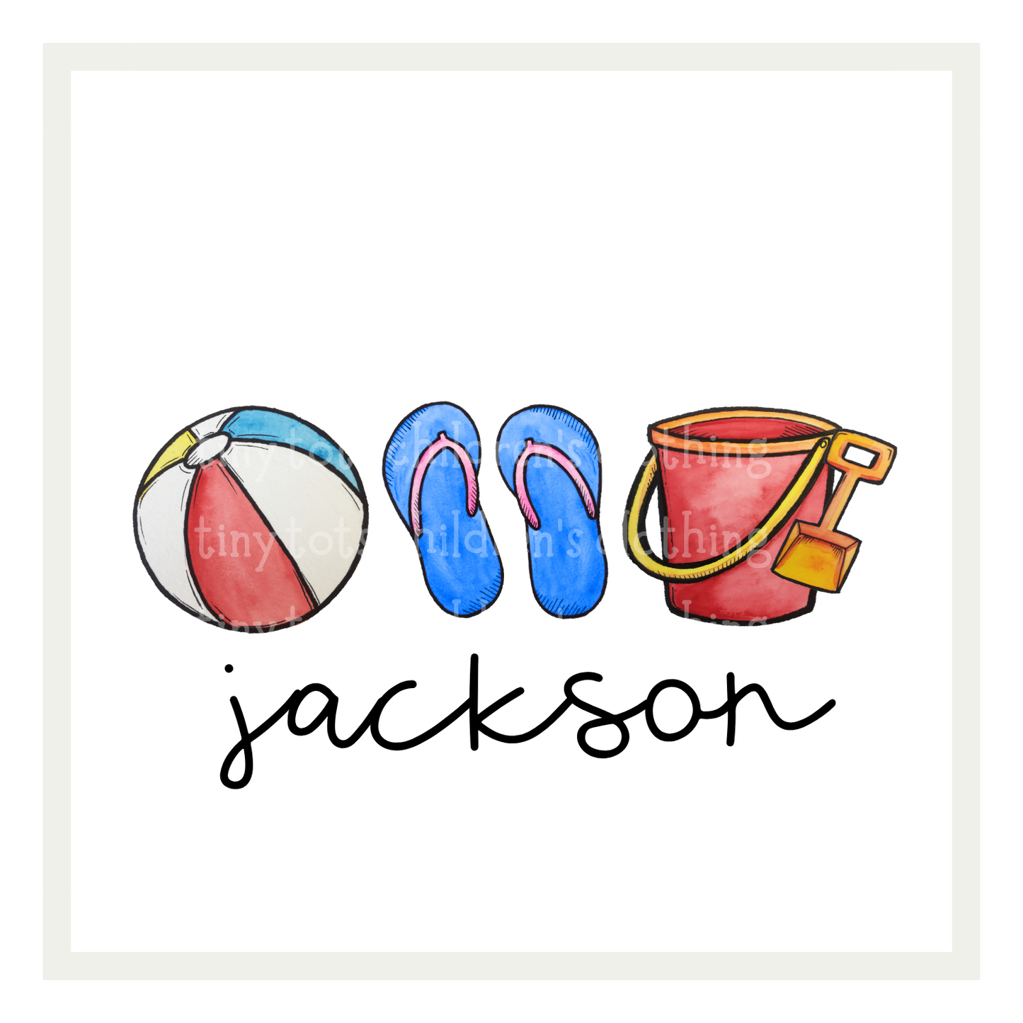 Beach balls, Flipflops & a Sandbucket