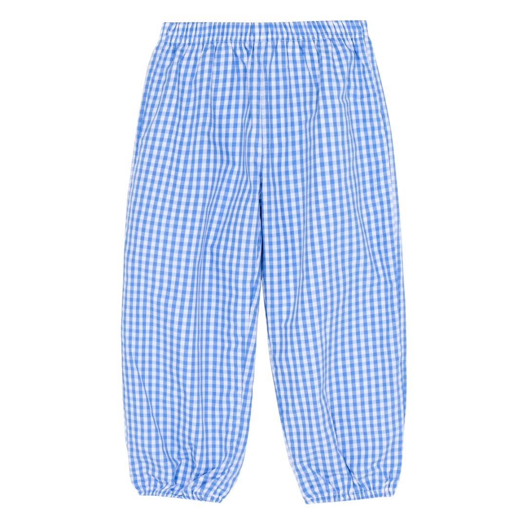 Unisex gingham bubble pants