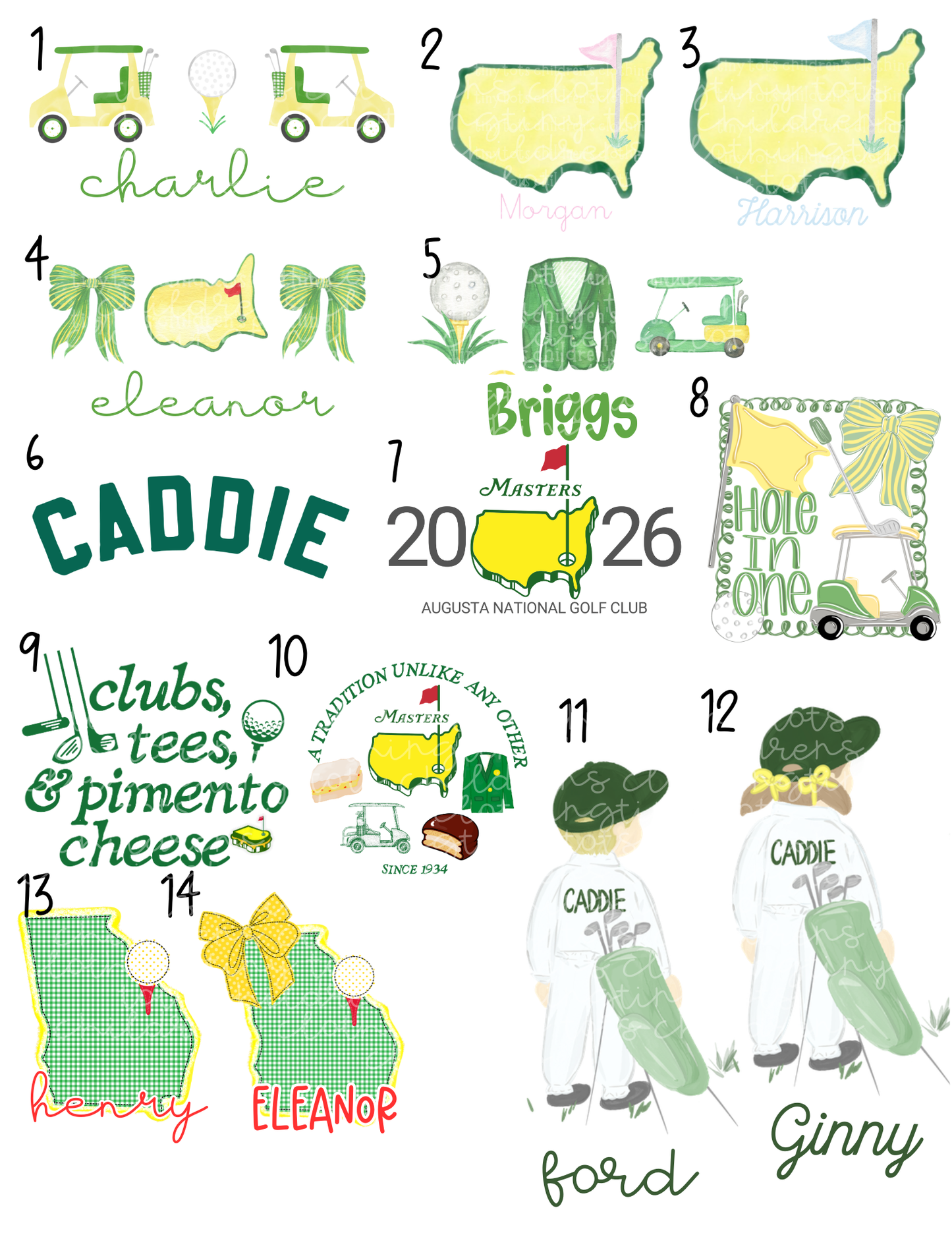 A day at the masters - Sublimation Collection