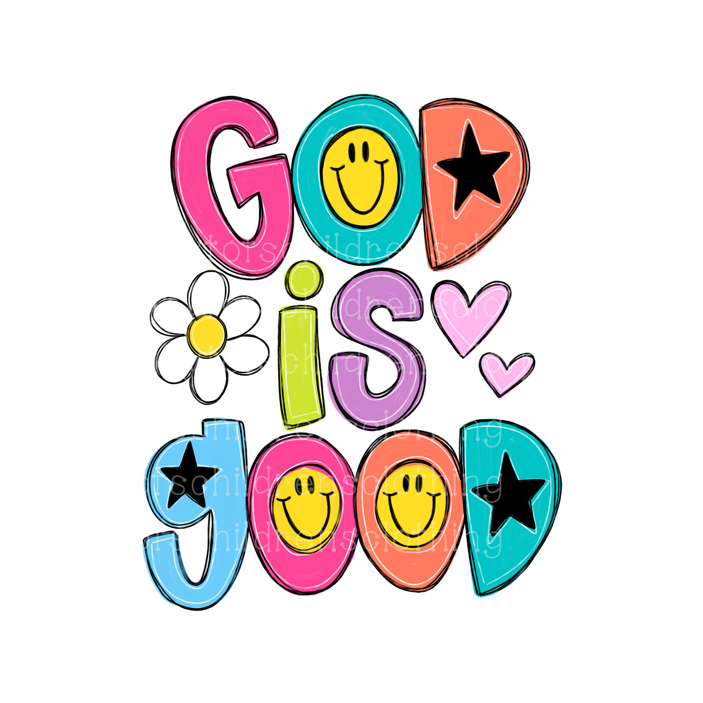 Retro Bold God Is Good