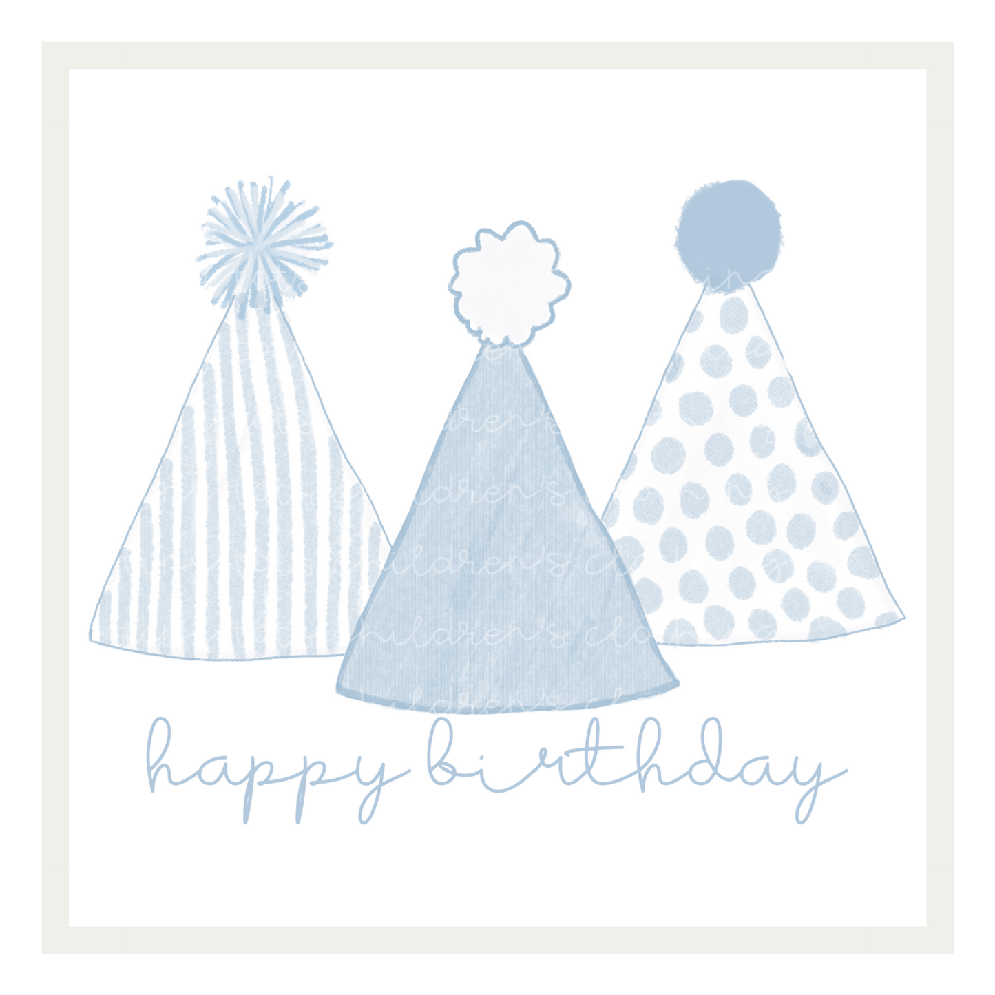 Birthday Hats - Blue