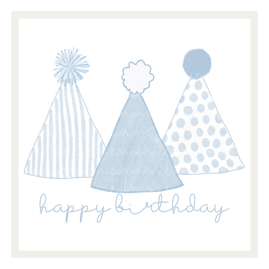Birthday Hats - Blue