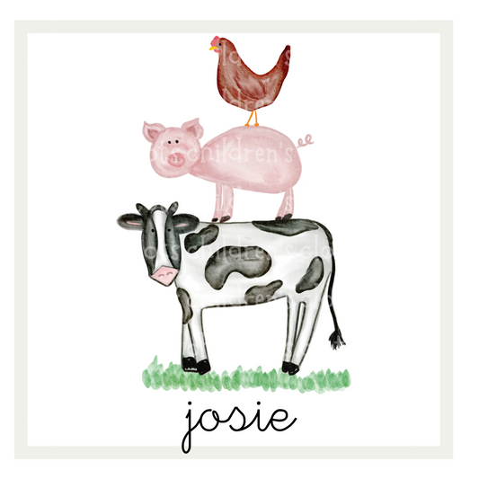 Stacked Farm Animals