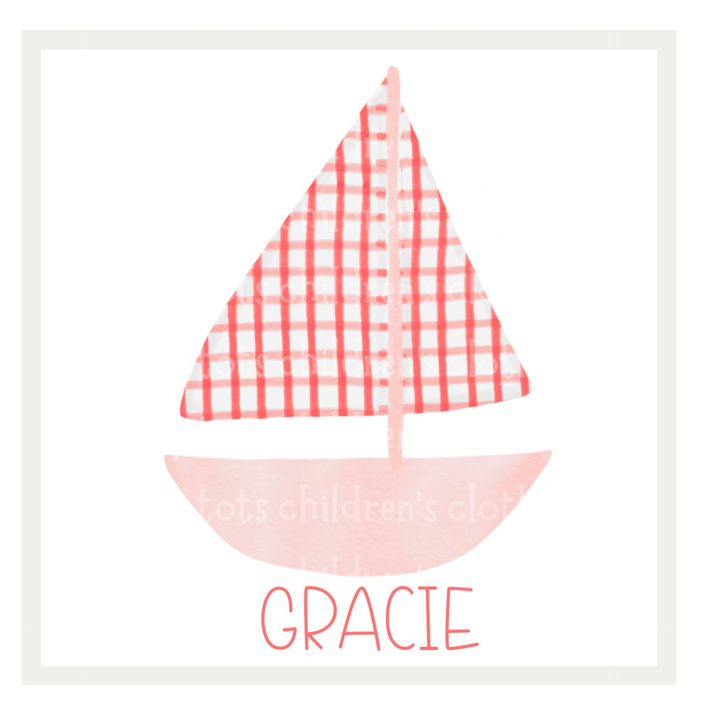 Pink Sailboat