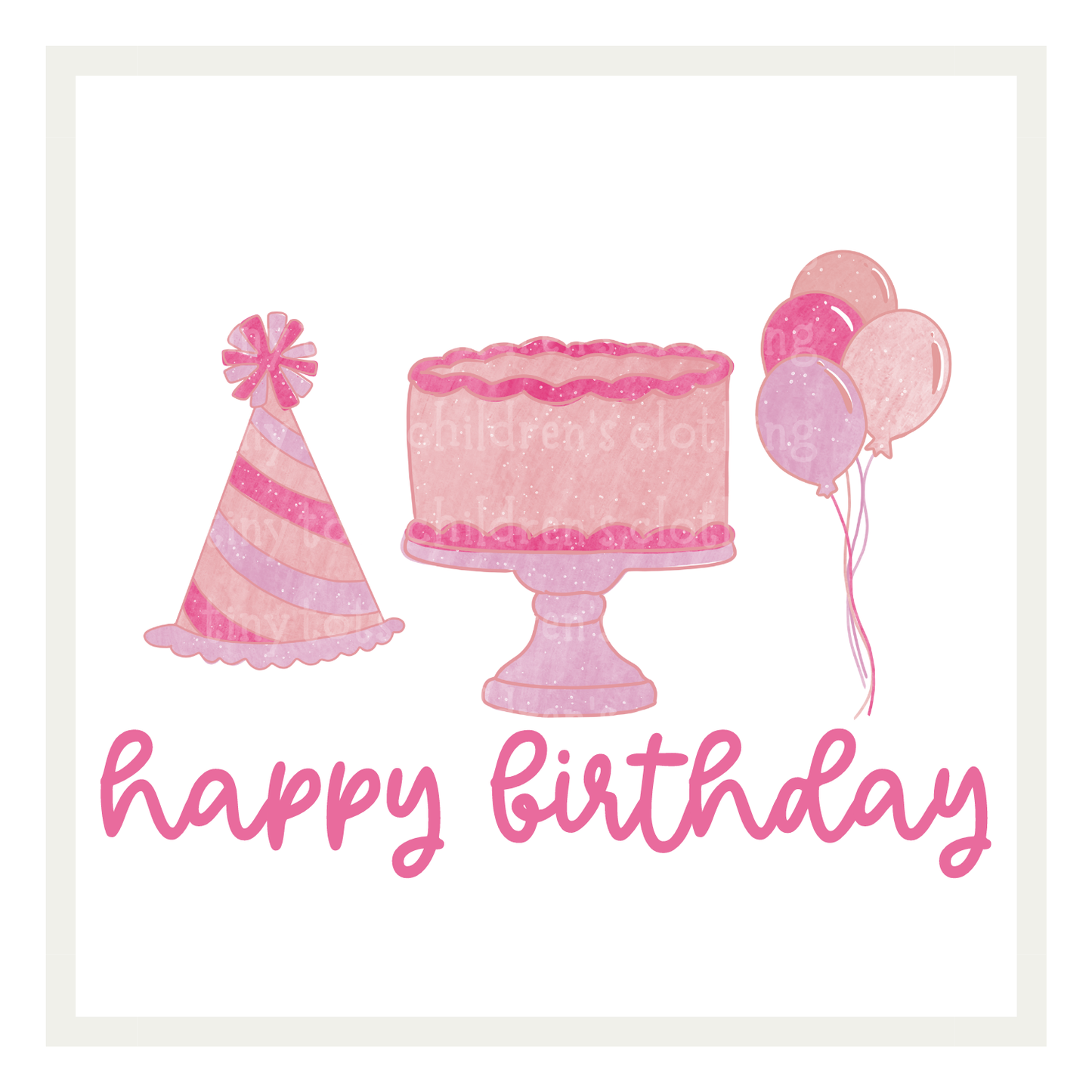 Pink Birthday Trio