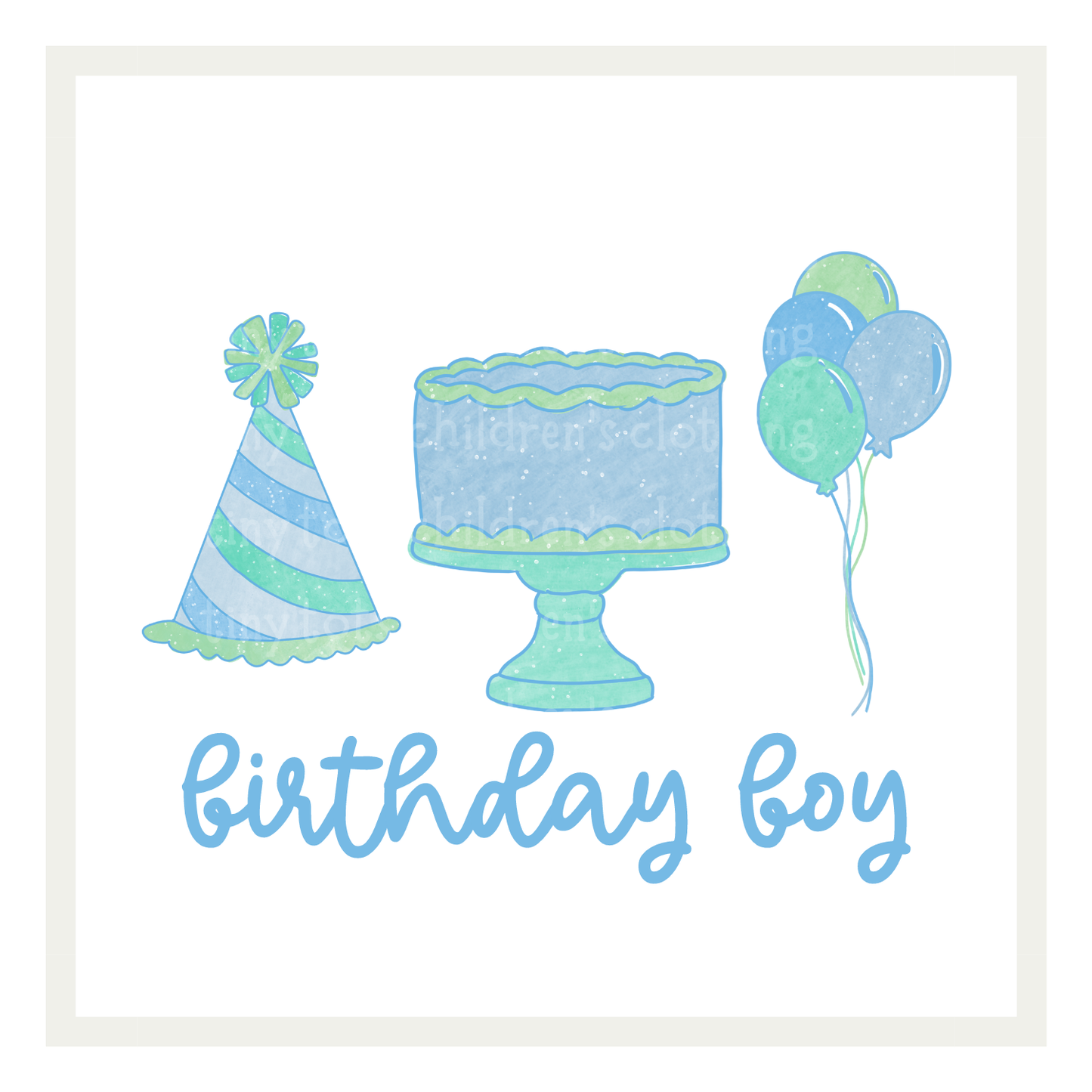 Blue + Green Birthday Trio