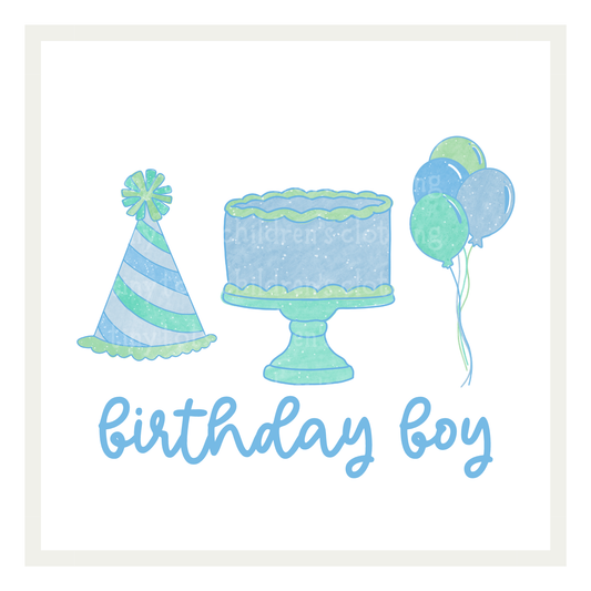 Blue + Green Birthday Trio