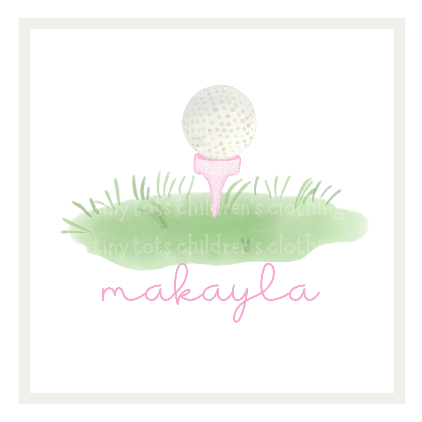 18th Hole (pink or blue)